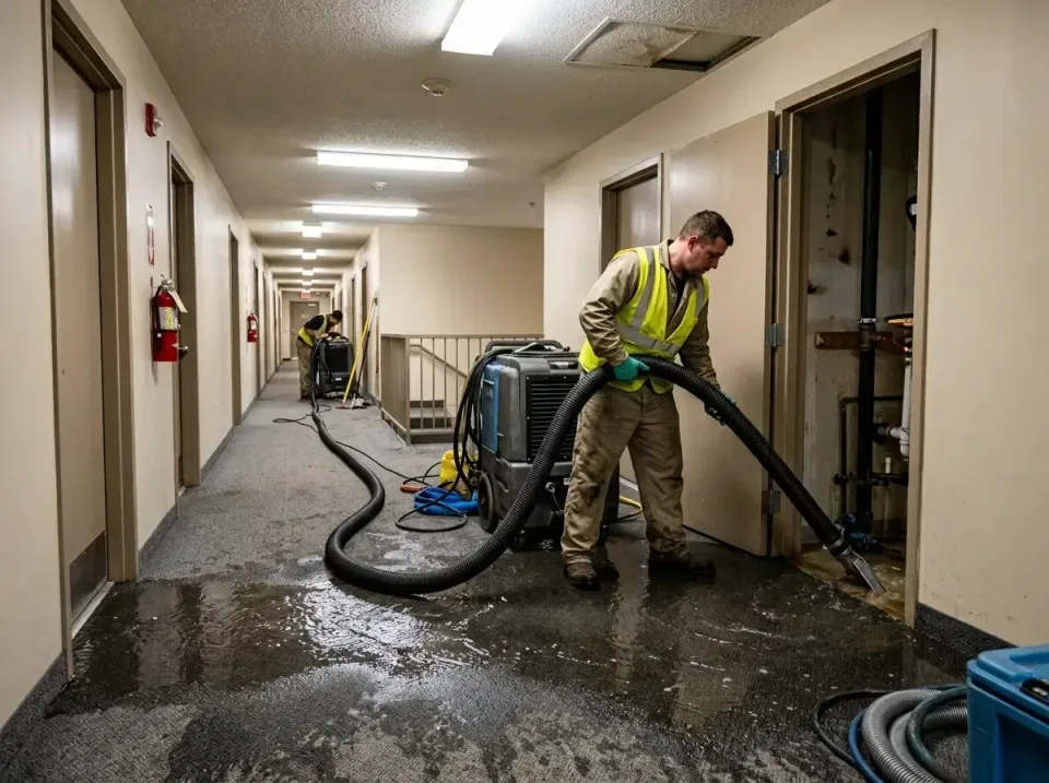 multi-unit-apartment-hallway-f-005 — frequently asked questions, Emergency Burst Pipe Water Extraction & Removal in La Marqu…